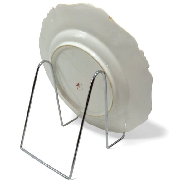 Royal CROWN DERBY Antique Plate Floral Design and Gold Trim England Vintage 10" - Picture 7 of 10